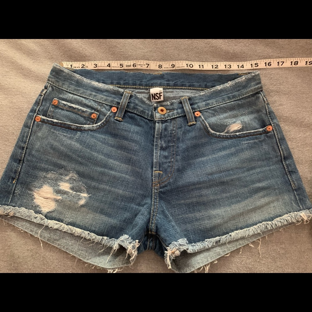 NSF Cut Off Denim Shorts size 26